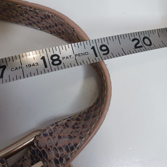 Foly + Corina Women's Crossbody Bag Snake Skin Leather Cream - Picture 10 of 13